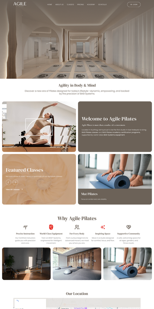 Web Design - agilepilates-my