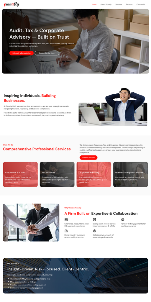 Web Design - pinnally-sg
